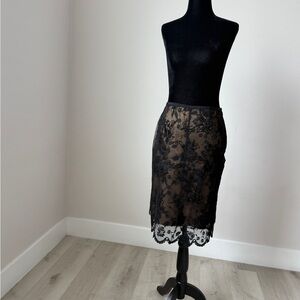 Elegant Black Lace Skirt